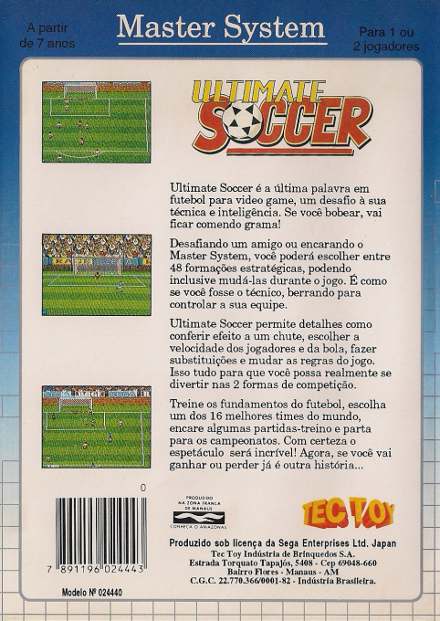 Ultimate Soccer — box-2D-back (BR)