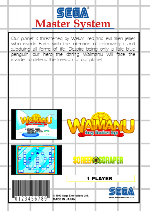 Waimanu : Scary Monsters Saga — box-2D-back (SS)