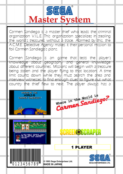 Where in the World is Carmen Sandiego? — box-2D-back (SS)