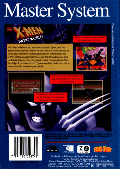 X-men - Mojo World — box-2D-back (BR)