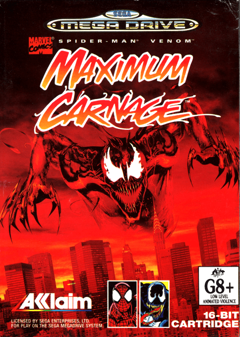 Spider-man And Venom - Maximum Carnage — box-2D (AU)