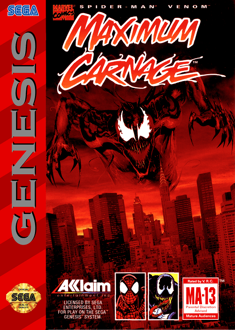Spider-man And Venom - Maximum Carnage box art