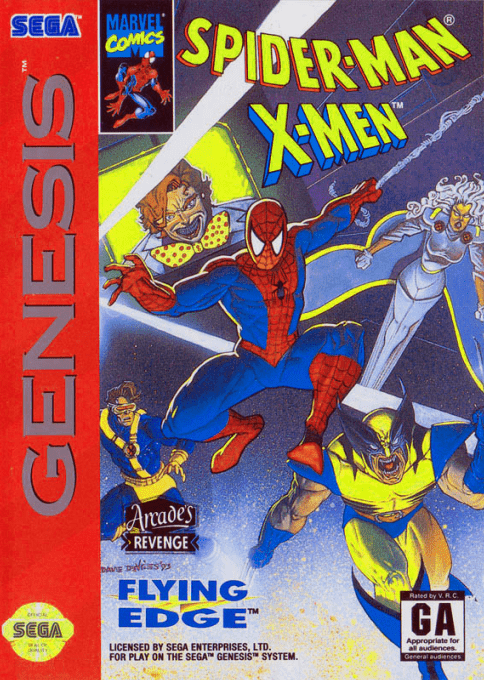 Spider-man And The X-men - Arcade's Revenge box art