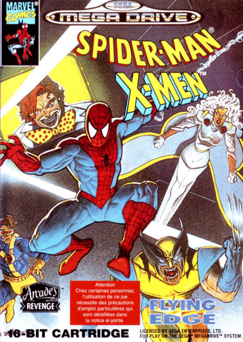 Spider-man And The X-men - Arcade's Revenge — box-2D (EU)