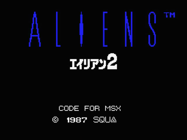 Aliens - Alien 2 — sstitle (JP)