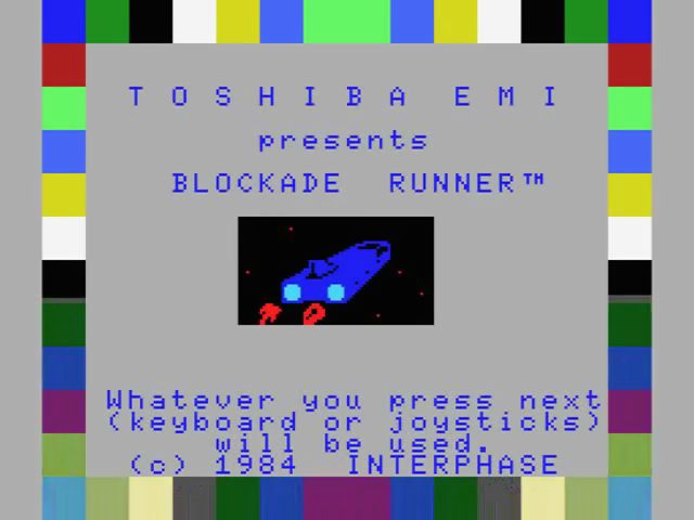 Blockade Runner — sstitle (JP)