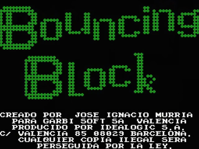 Bouncing Block — sstitle (SP)