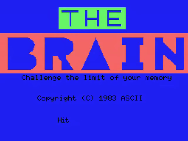 Brain, The — sstitle (JP)