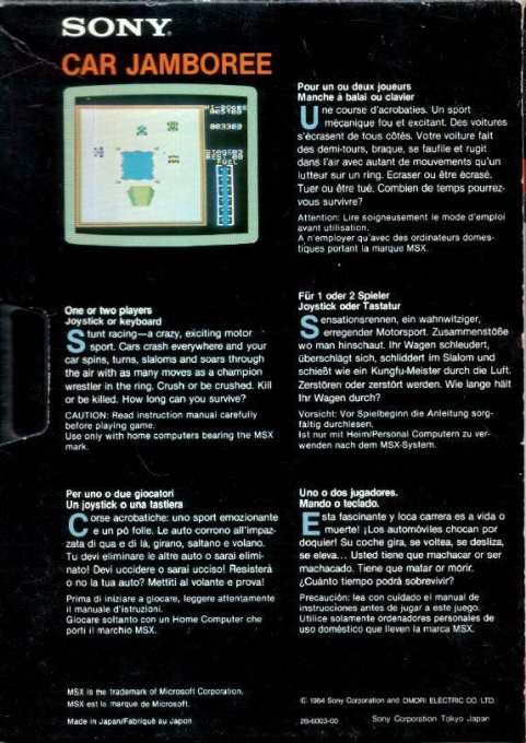 Car Jamboree — box-2D-back (EU)