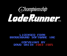 Championship Lode Runner — sstitle (JP)