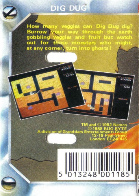 Dig Dug — box-2D-back (EU)