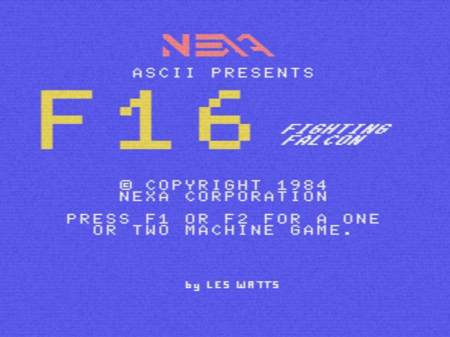 F16 Fighting Falcon — sstitle (WOR)
