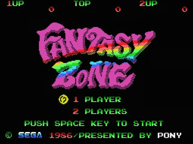 Fantasy Zone — sstitle (JP)