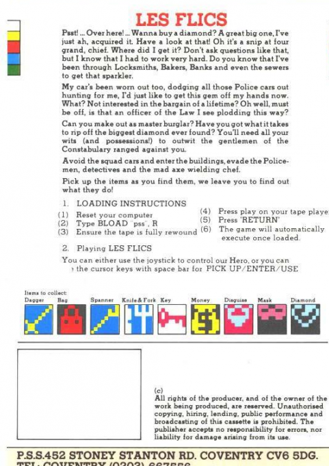 Flics, Les — box-2D-back (EU)