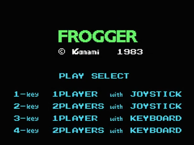 Frogger — sstitle (JP)