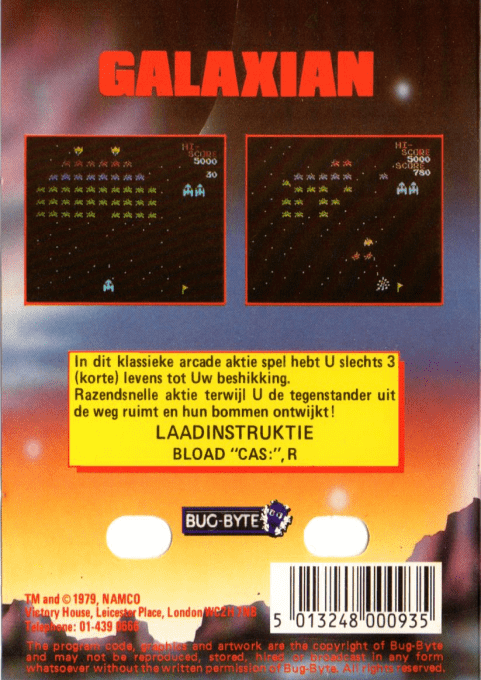 Galaxian — box-2D-back (NL)