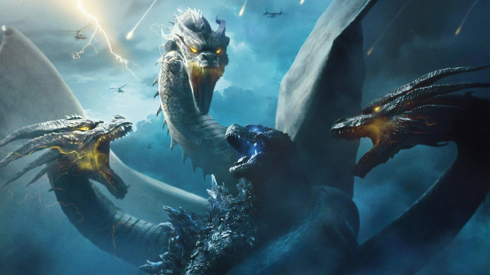 The Godzilla VS 3 Major Monsters — fanart