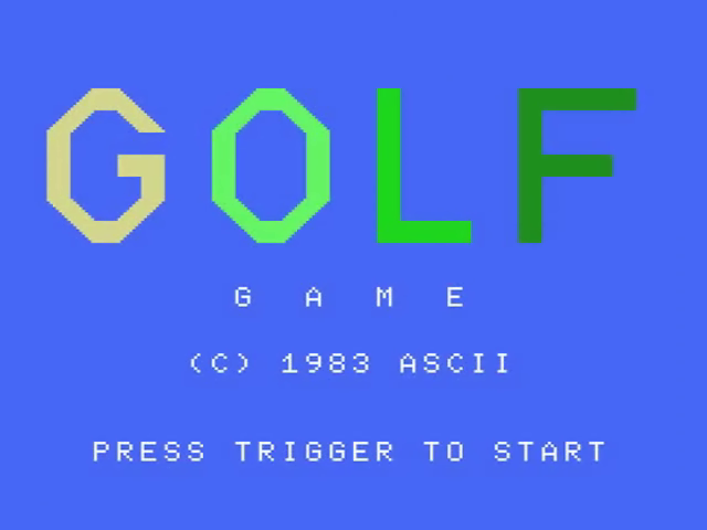 Golf Game — sstitle (JP)