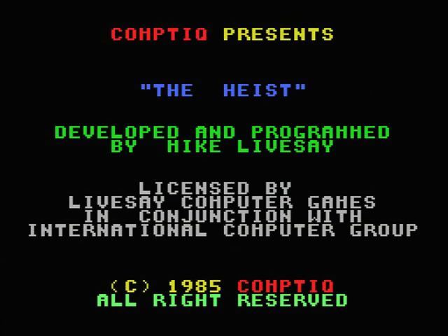 Heist, The — sstitle (JP)