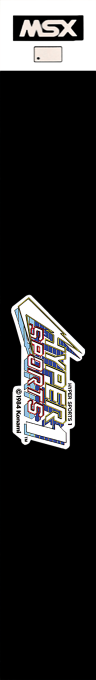 Hyper Sports 1 — box-2D-side (JP)