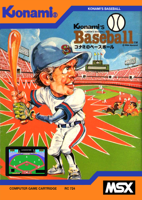 Konami's Baseball box art