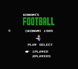 Konami's Football — sstitle (WOR)