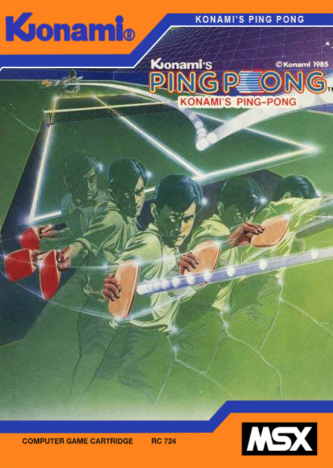 Konami's Ping-pong box art