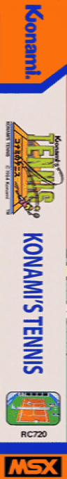 Konami's Tennis — box-2D-side (EU)