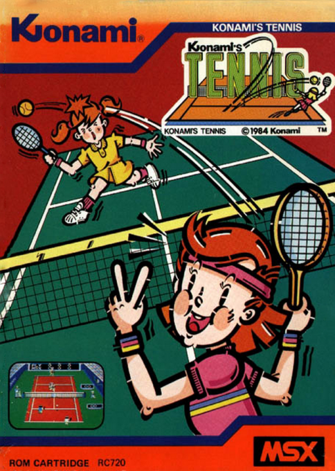 Konami's Tennis — box-2D (JP)