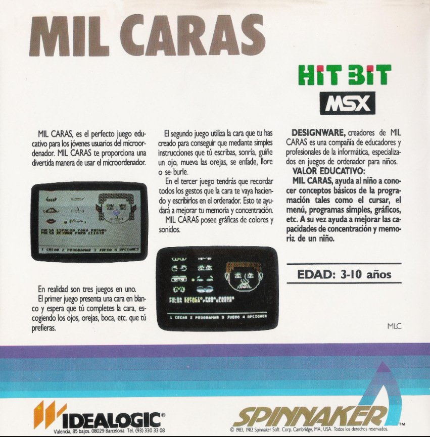 Mil Caras — box-2D-back (SP)