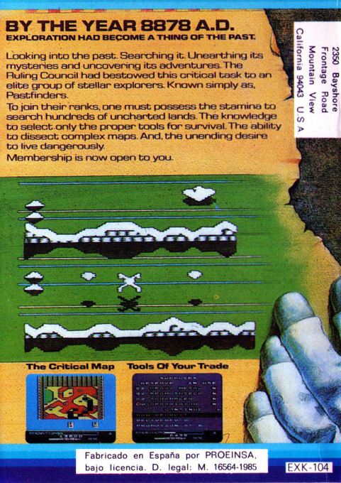 Pastfinder — box-2D-back (EU)