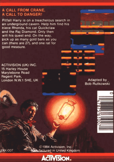 Pitfall 2 - Lost Caverns — box-2D-back (EU)