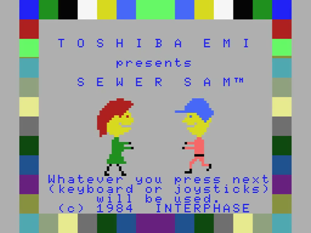 Sewer Sam — sstitle (JP)
