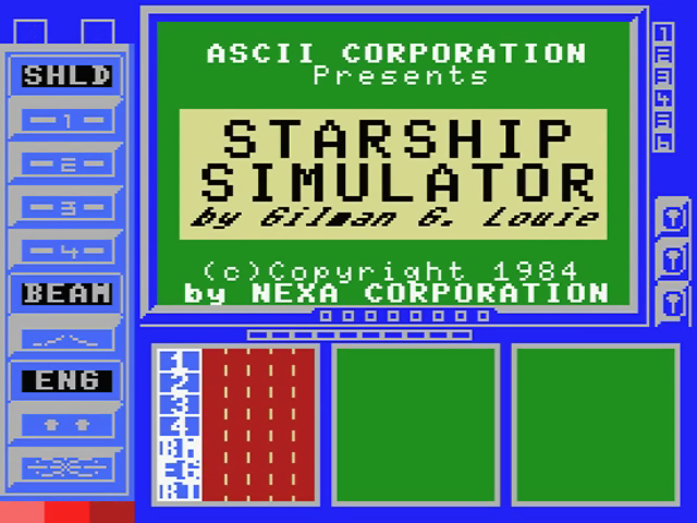Starship Simulator — sstitle (JP)
