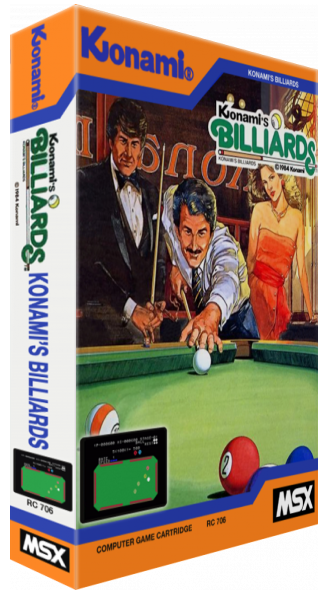 Konami's Billiards — box-3D (EU)