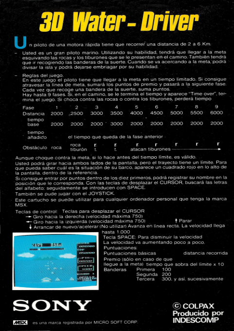 Water Driver — box-2D-back (EU)