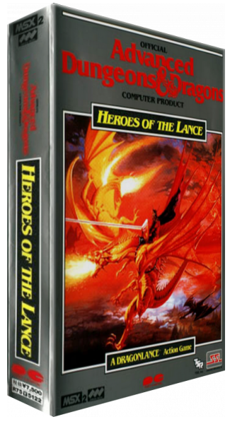 Heroes Of The Lance — box-3D (JP)