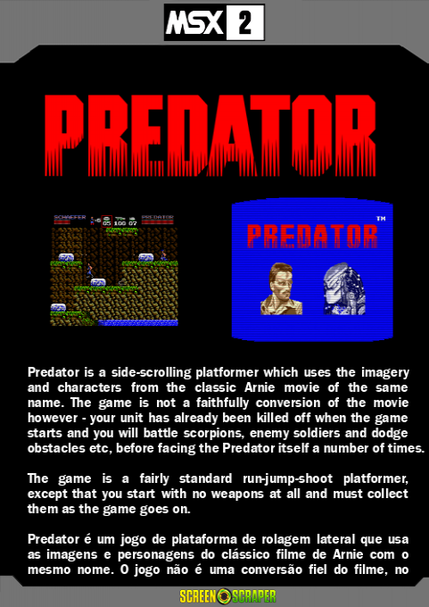 Predator — box-2D-back (SS)