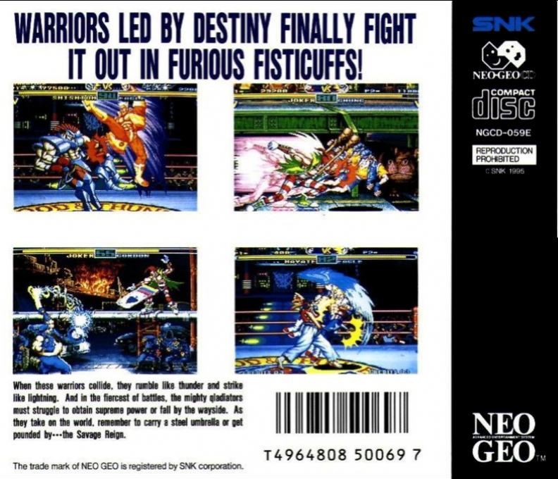 Savage Reign — box-2D-back (WOR)