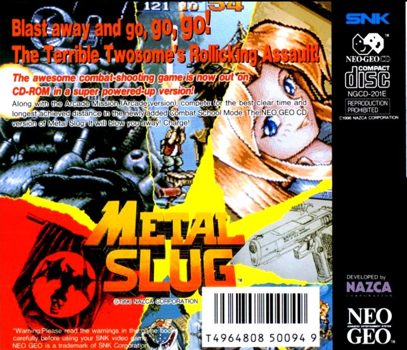 Metal Slug — box-2D-back (WOR)