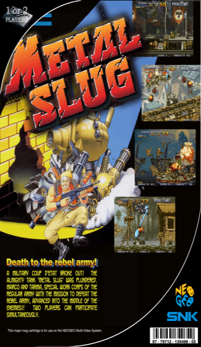 Metal Slug 2 — box-2D-back (CUS)