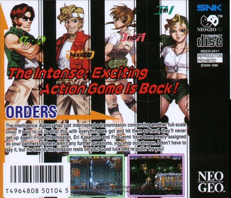 Metal Slug 2 — box-2D-back (WOR)