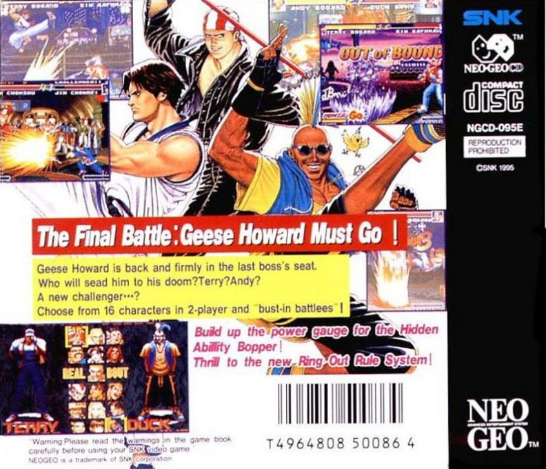 Real Bout Fatal Fury — box-2D-back (WOR)