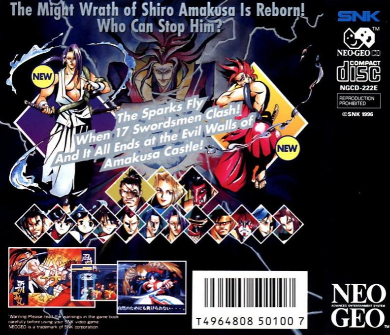 Samurai Shodown 4 - Amakusa's Revenge — box-2D-back (WOR)