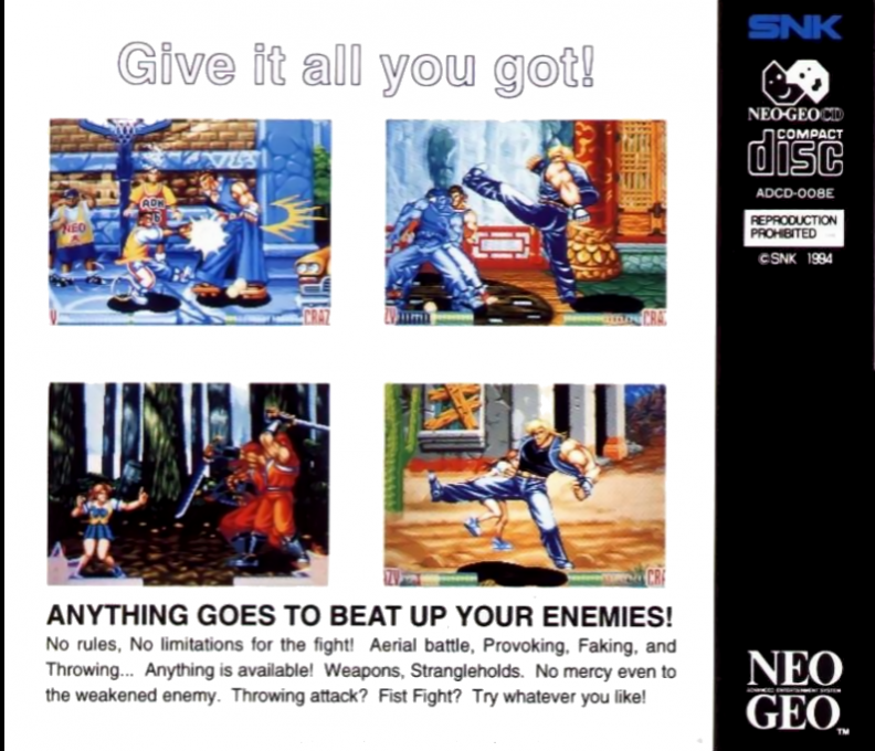 Aggressors Of Dark Kombat — box-2D-back (WOR)