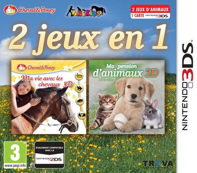 2 in 1 - Life with Horses 3D + My Baby Pet Hotel 3D box art