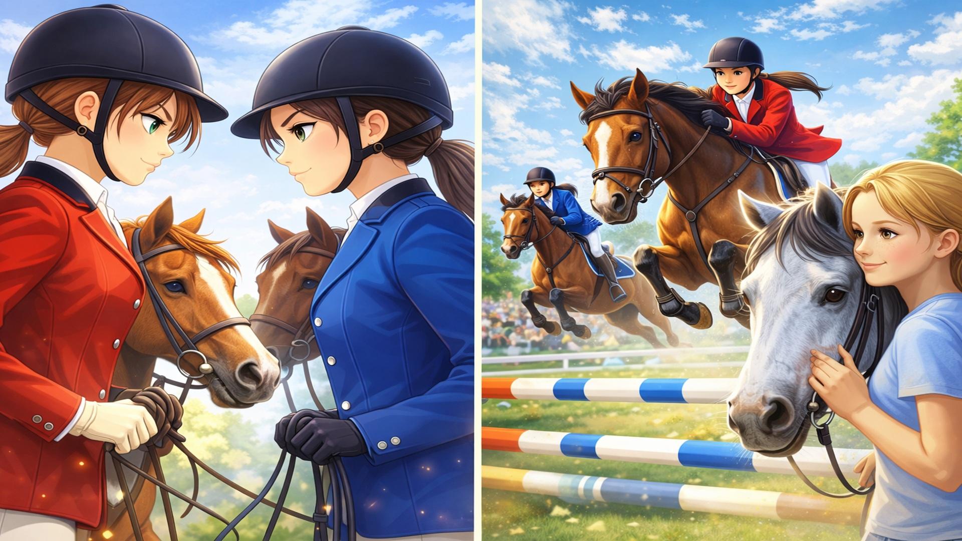 2 in 1 - Horses 3D Vol. 2 - Rivals in the Saddle and Jumping for the Team 3D — fanart