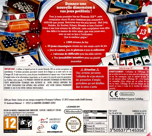 35 Classic Games — box-2D-back (FR)