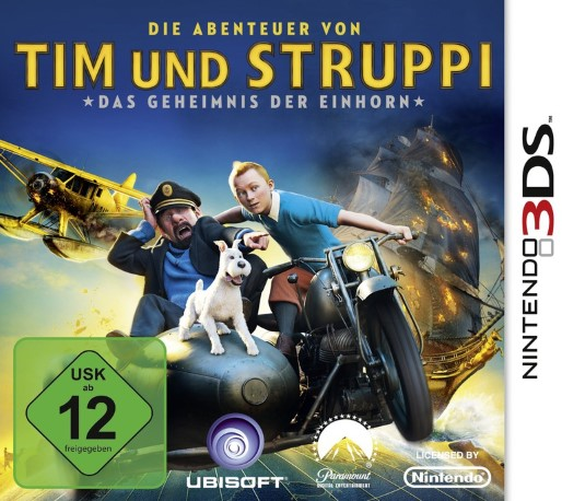 The Adventures of Tintin: The Game — box-2D (DE)