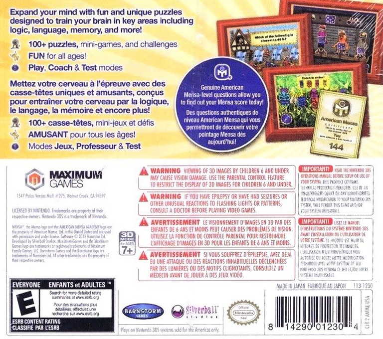 American Mensa Academy — box-2D-back (US)